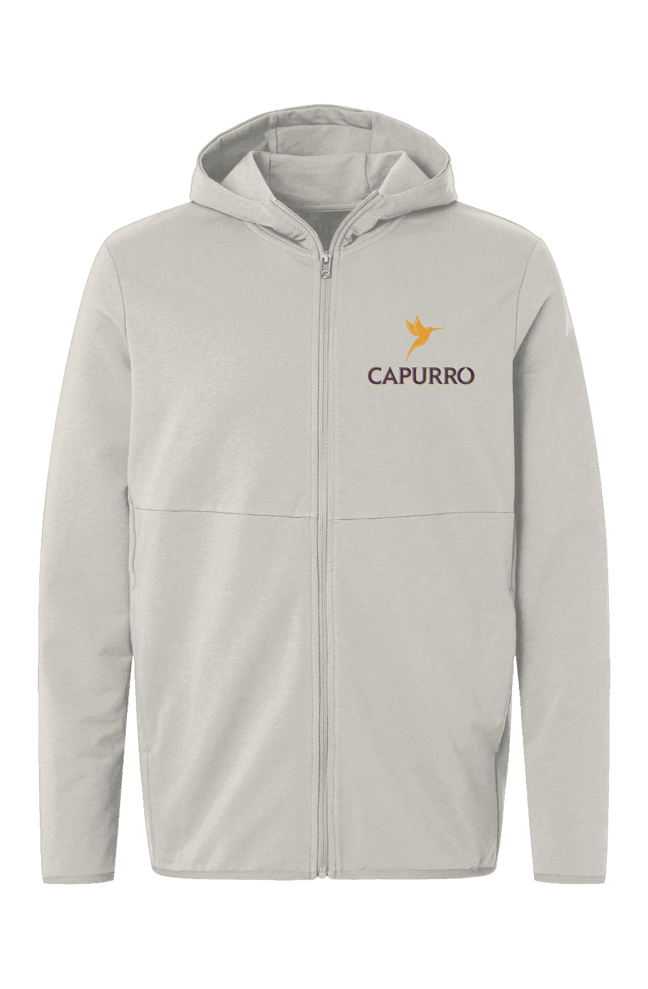Men's Performance Zip Hooded Sweatshirt - Capurro Embroidered Logo