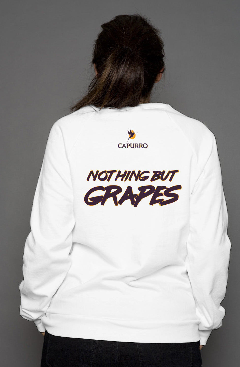 Raglan Fleece Crewneck Sweatshirt - Capurro Nothing but Grapes (Unisex)