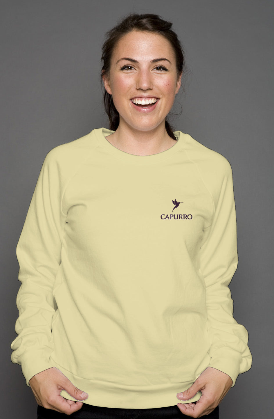 Raglan Fleece Crewneck Sweatshirt - Capurro Nothing but Grapes (Unisex)