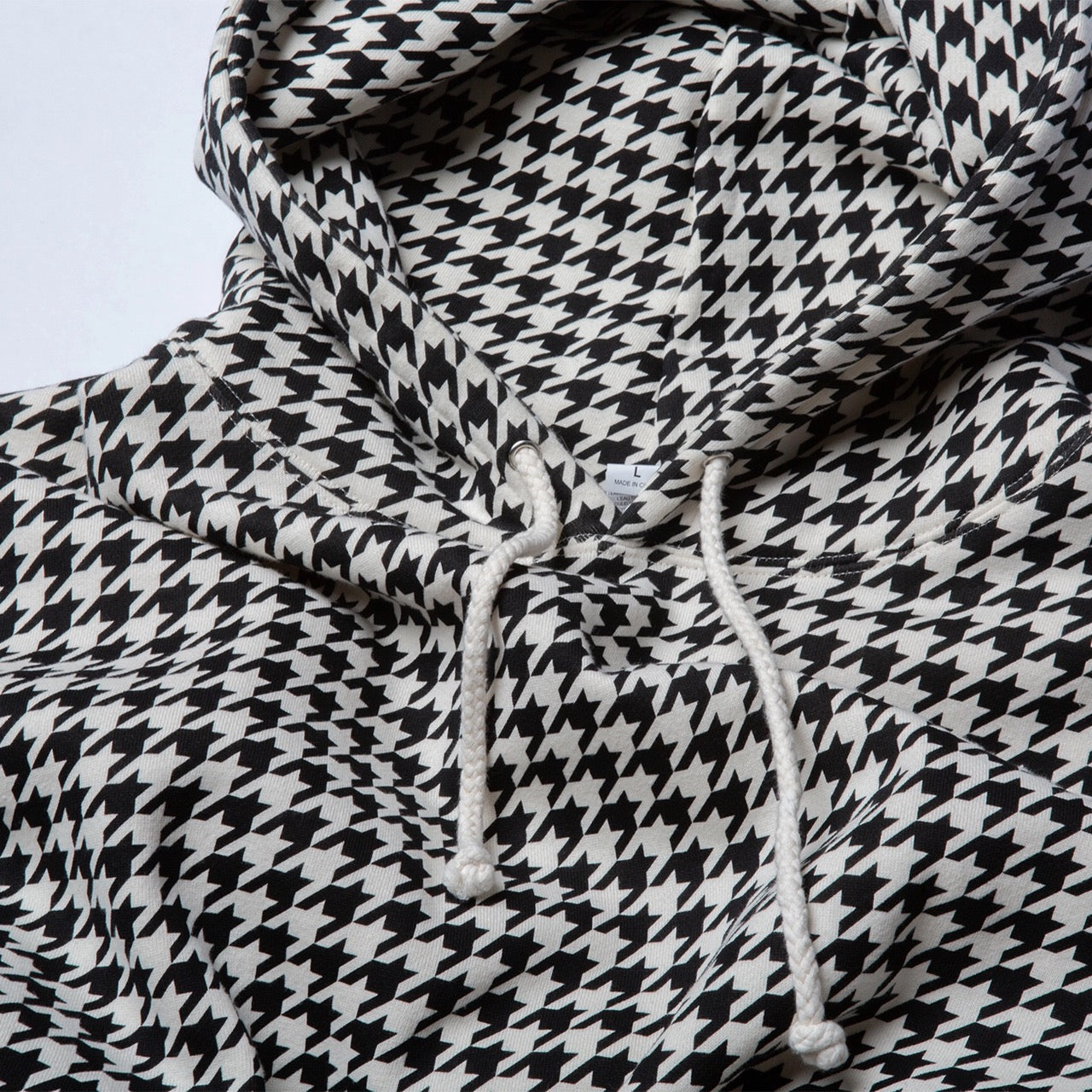 Houndstooth Hoodie - Capurro Hummingbird Embroidered (Unisex)