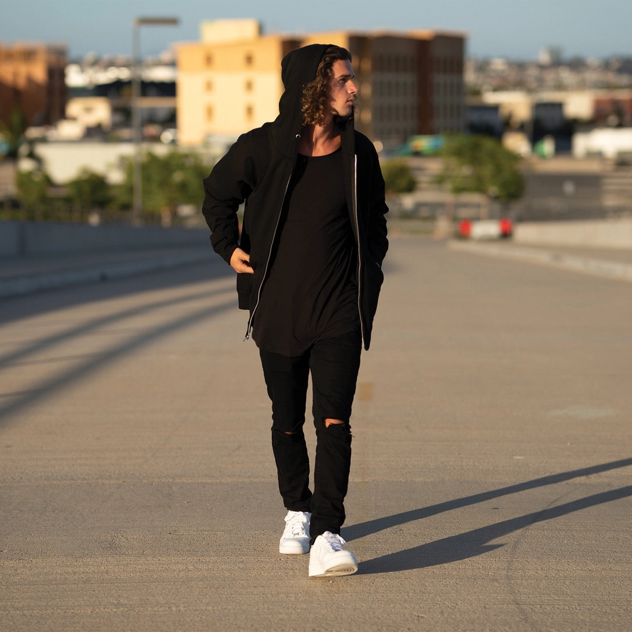 Lined Zip Hooded Sweatshirt - Capurro Nasca Textile Served in All Galaxies (Unisex)