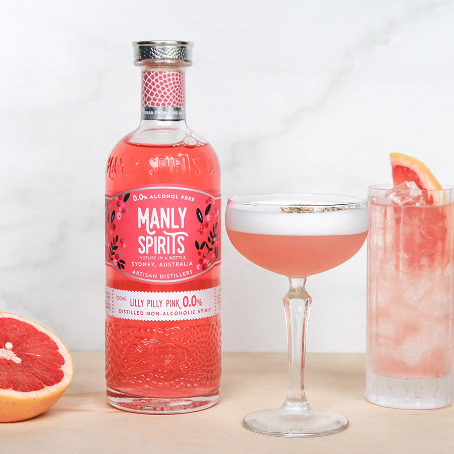 Manly Spirits Lilly Pilly Pink Gin Zero Proof (Non-Alcoholic)