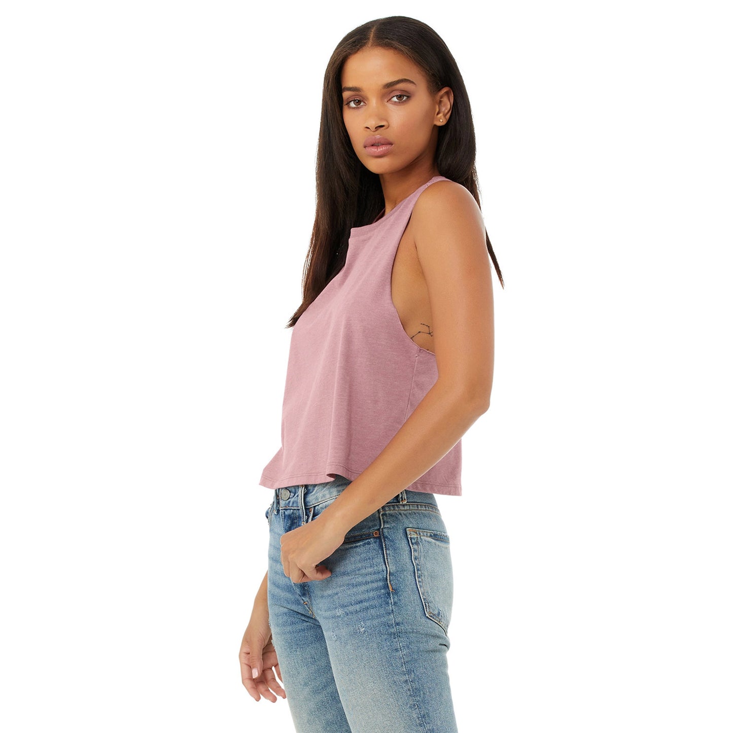Women's Racerback Cropped Tank - Capurro Mujer Poderosa