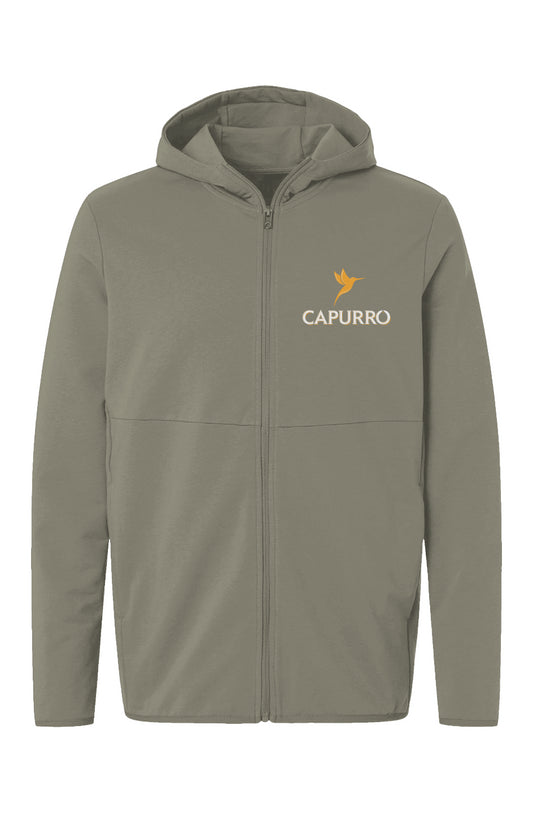 Men's Performance Zip Hooded Sweatshirt - Capurro Embroidered Logo