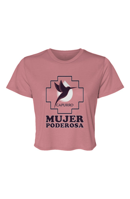 Women’s Flowy Cropped Tee - Capurro Mujer Poderosa