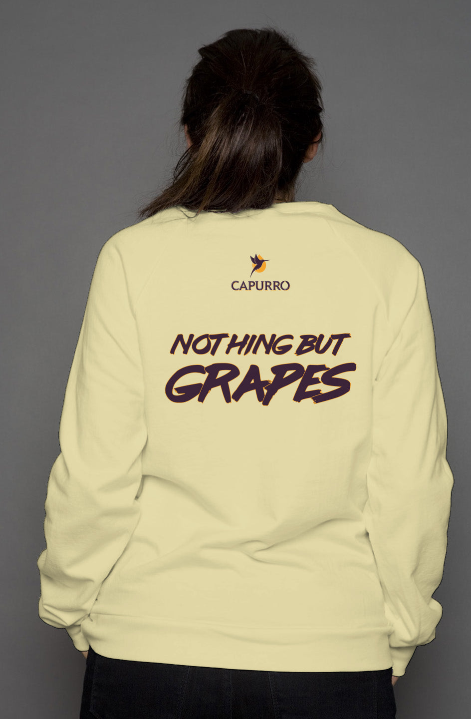 Raglan Fleece Crewneck Sweatshirt - Capurro Nothing but Grapes (Unisex)