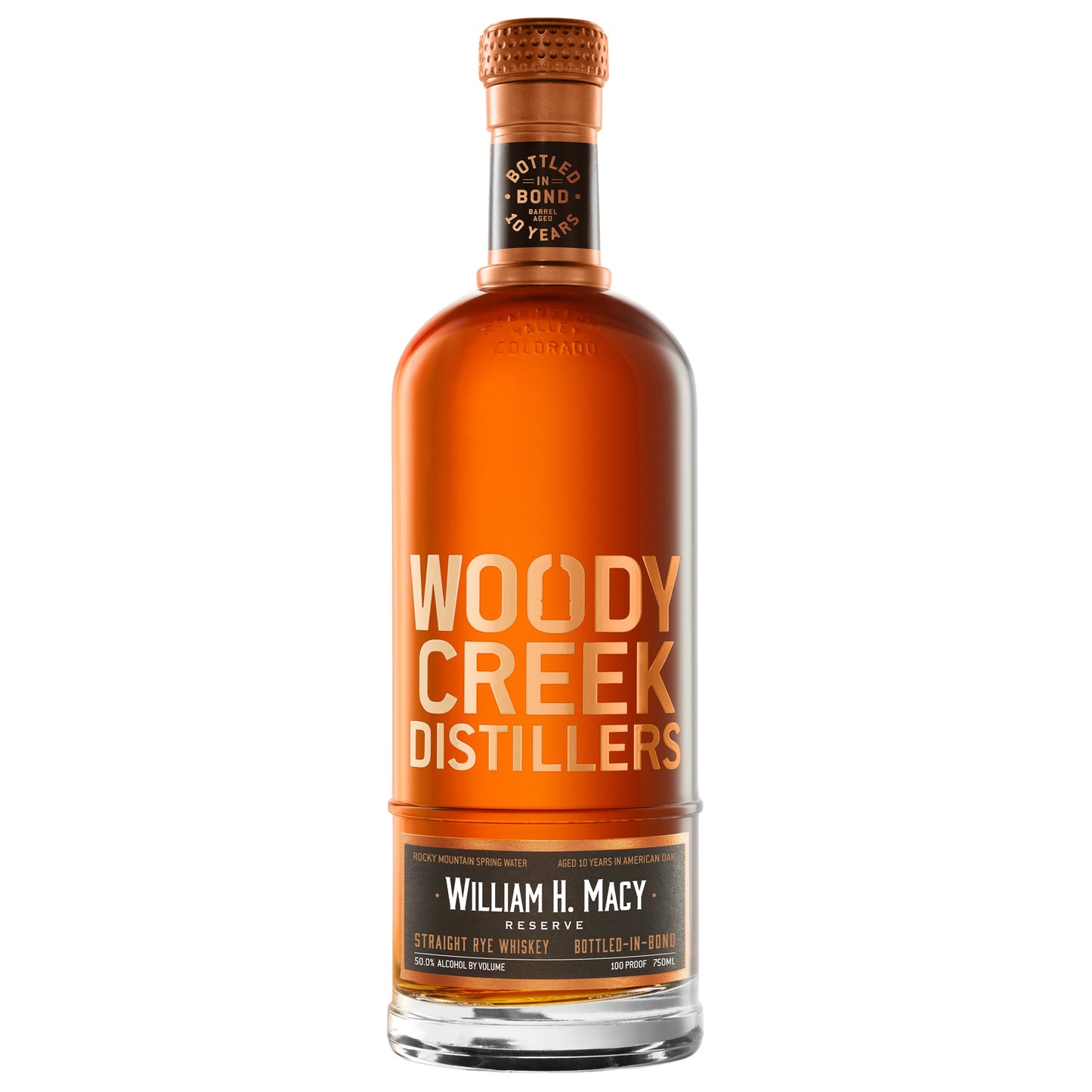 Woody Creek Distillers William H. Macy Reserve "Bottled in Bond" Straight Rye Whiskey